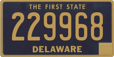 DE license plate 229968