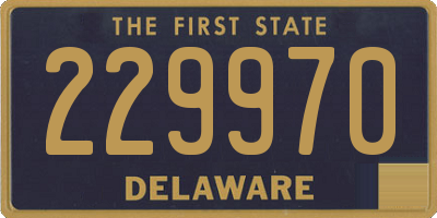DE license plate 229970