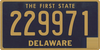 DE license plate 229971