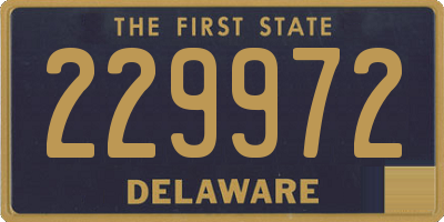 DE license plate 229972