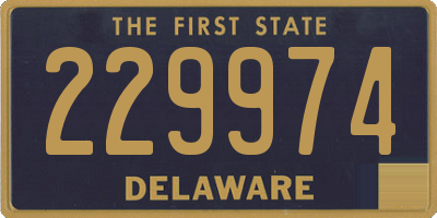 DE license plate 229974