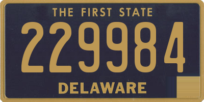 DE license plate 229984