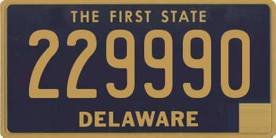 DE license plate 229990