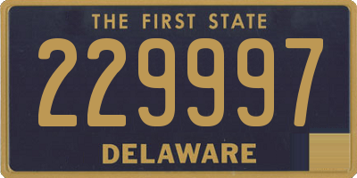 DE license plate 229997