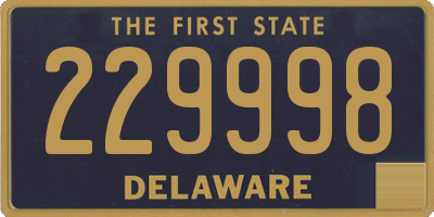 DE license plate 229998