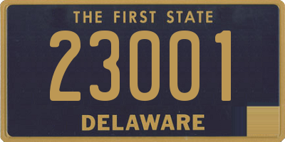 DE license plate 23001