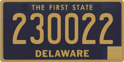 DE license plate 230022