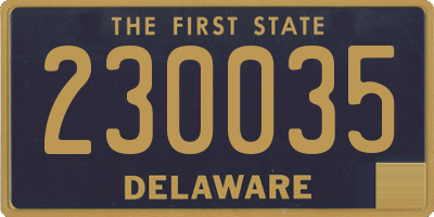 DE license plate 230035