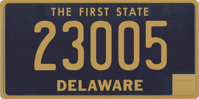 DE license plate 23005