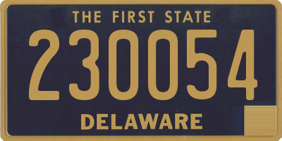 DE license plate 230054