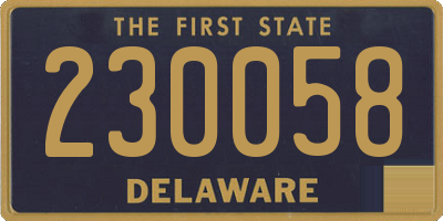 DE license plate 230058