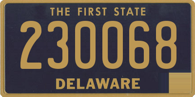 DE license plate 230068