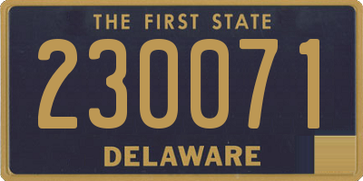 DE license plate 230071