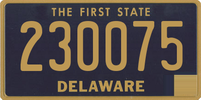 DE license plate 230075