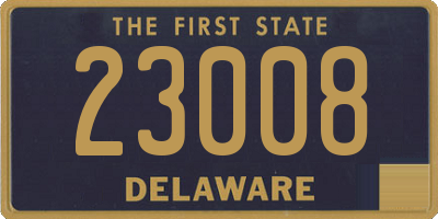 DE license plate 23008