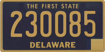 DE license plate 230085