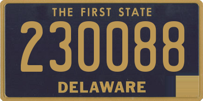 DE license plate 230088