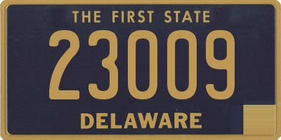 DE license plate 23009