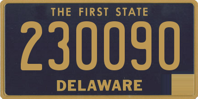 DE license plate 230090