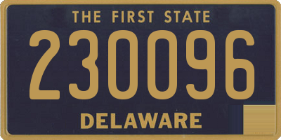 DE license plate 230096