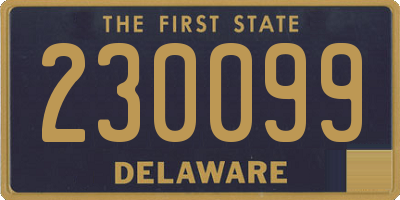 DE license plate 230099