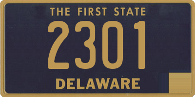 DE license plate 2301