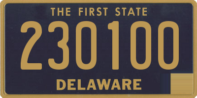 DE license plate 230100