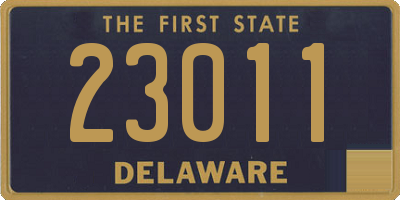 DE license plate 23011