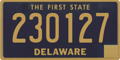 DE license plate 230127