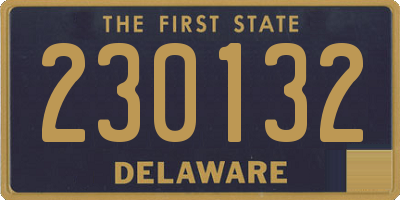 DE license plate 230132