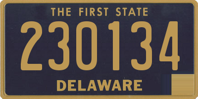 DE license plate 230134