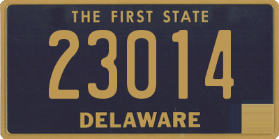 DE license plate 23014