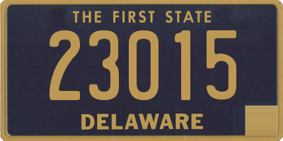 DE license plate 23015