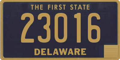 DE license plate 23016