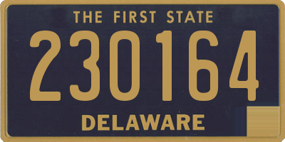 DE license plate 230164