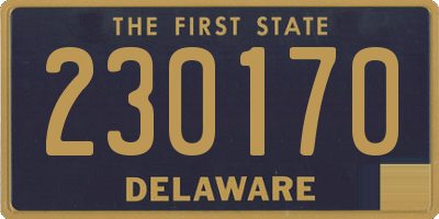 DE license plate 230170