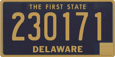 DE license plate 230171