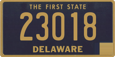 DE license plate 23018