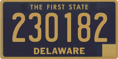 DE license plate 230182