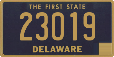 DE license plate 23019