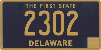 DE license plate 2302