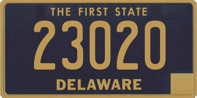 DE license plate 23020