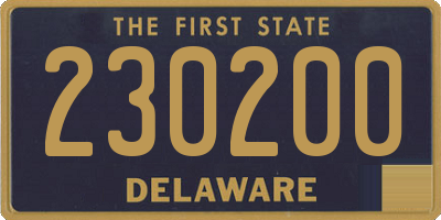 DE license plate 230200