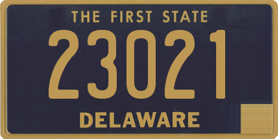 DE license plate 23021