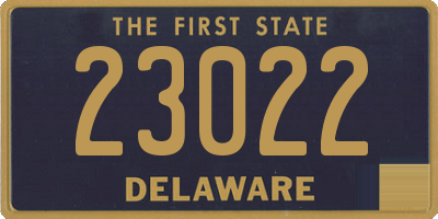 DE license plate 23022