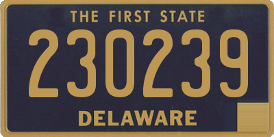 DE license plate 230239