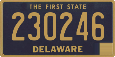 DE license plate 230246