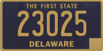 DE license plate 23025