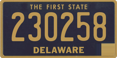 DE license plate 230258