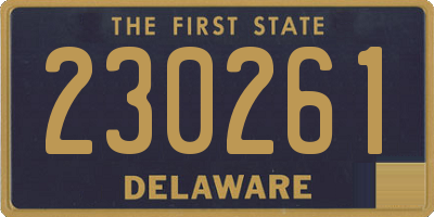 DE license plate 230261